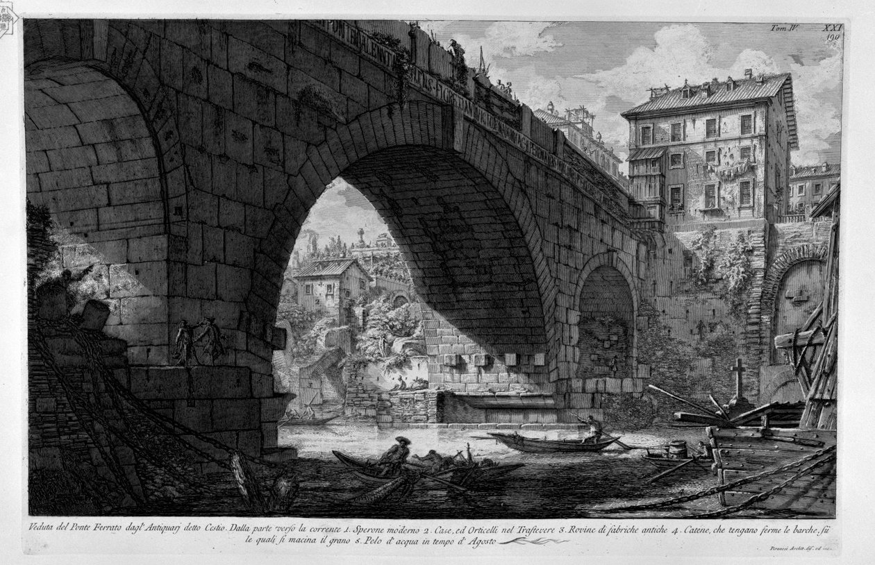 Ponte Ferrato av Giovanni Battista Piranesi