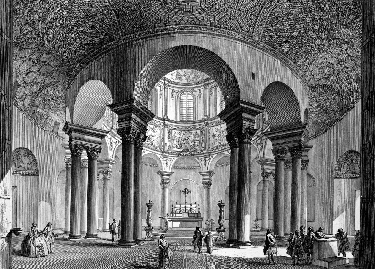 The Interior of Santa Costanza, från serien "Views of Rome", 1758 av Giovanni Battista Piranesi