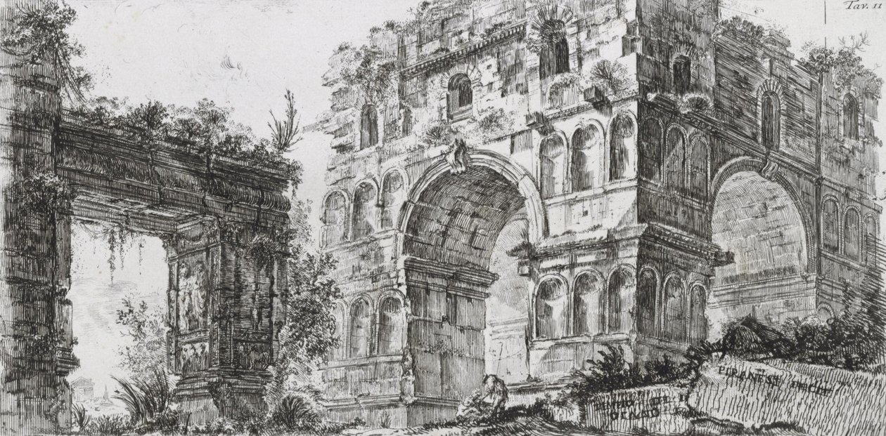 Diana -templet av Giovanni Battista Piranesi