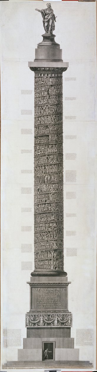 Trajanus kolumn av Giovanni Battista Piranesi