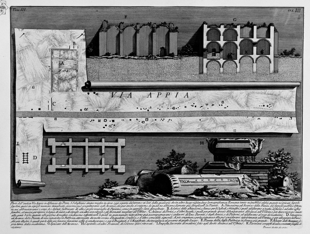 Via Appia av Giovanni Battista Piranesi