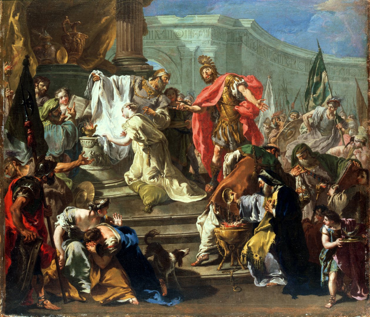 Jeftas dotters offer av Giovanni Battista Pittoni