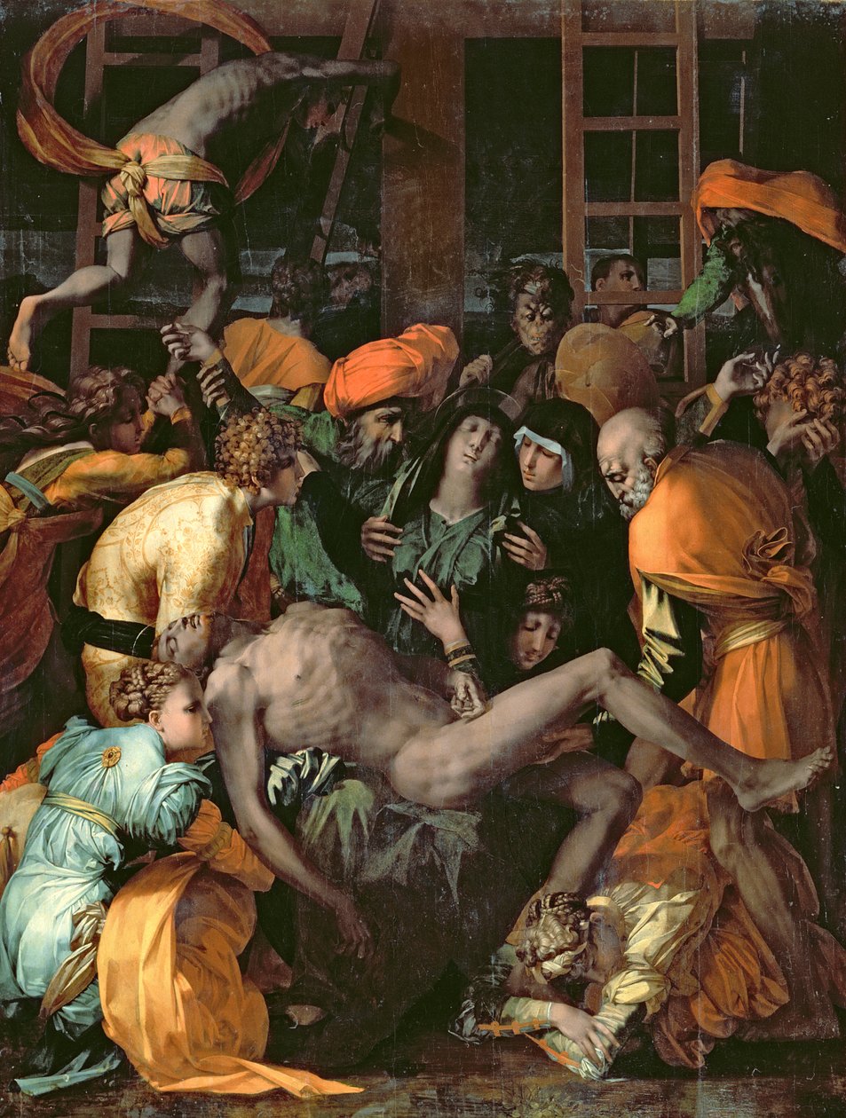 Nedläggningen från korset, 1529 av Giovanni Battista Rosso Fiorentino