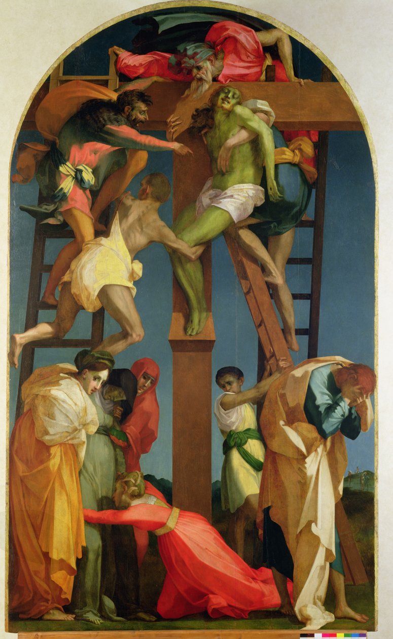 Nedstigningen från korset, 1521 (för detaljer se 85136) av Giovanni Battista Rosso Fiorentino