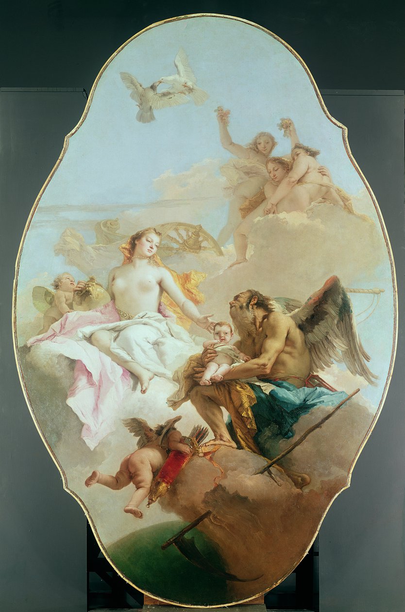 Allegori med Venus och tiden, ca 1754-58 av Giovanni Battista Tiepolo