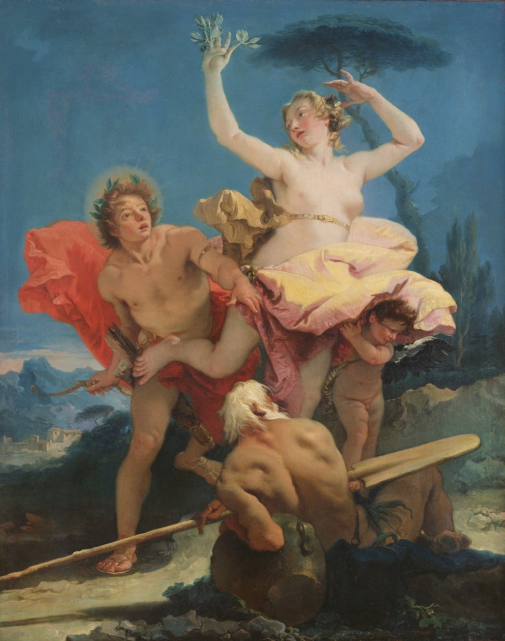 Apollo och Daphne, ca 1743-44 av Giovanni Battista Tiepolo