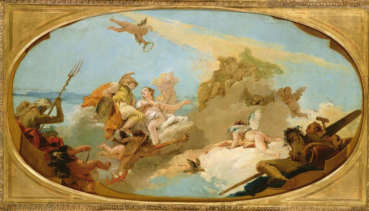 Amiral Vittor Pisanis apoteos av Giovanni Battista Tiepolo
