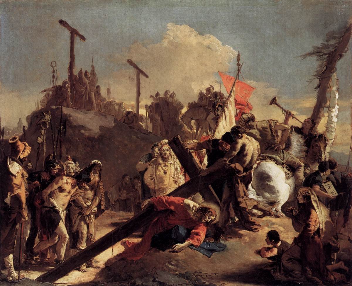 Carrying the Cross av Giovanni Battista Tiepolo