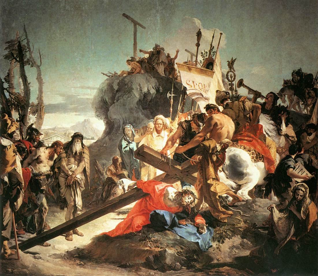 Christ Carrying the Cross av Giovanni Battista Tiepolo