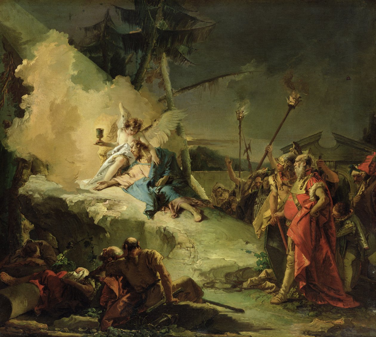 Kristus i Getsemane trädgård av Giovanni Battista Tiepolo