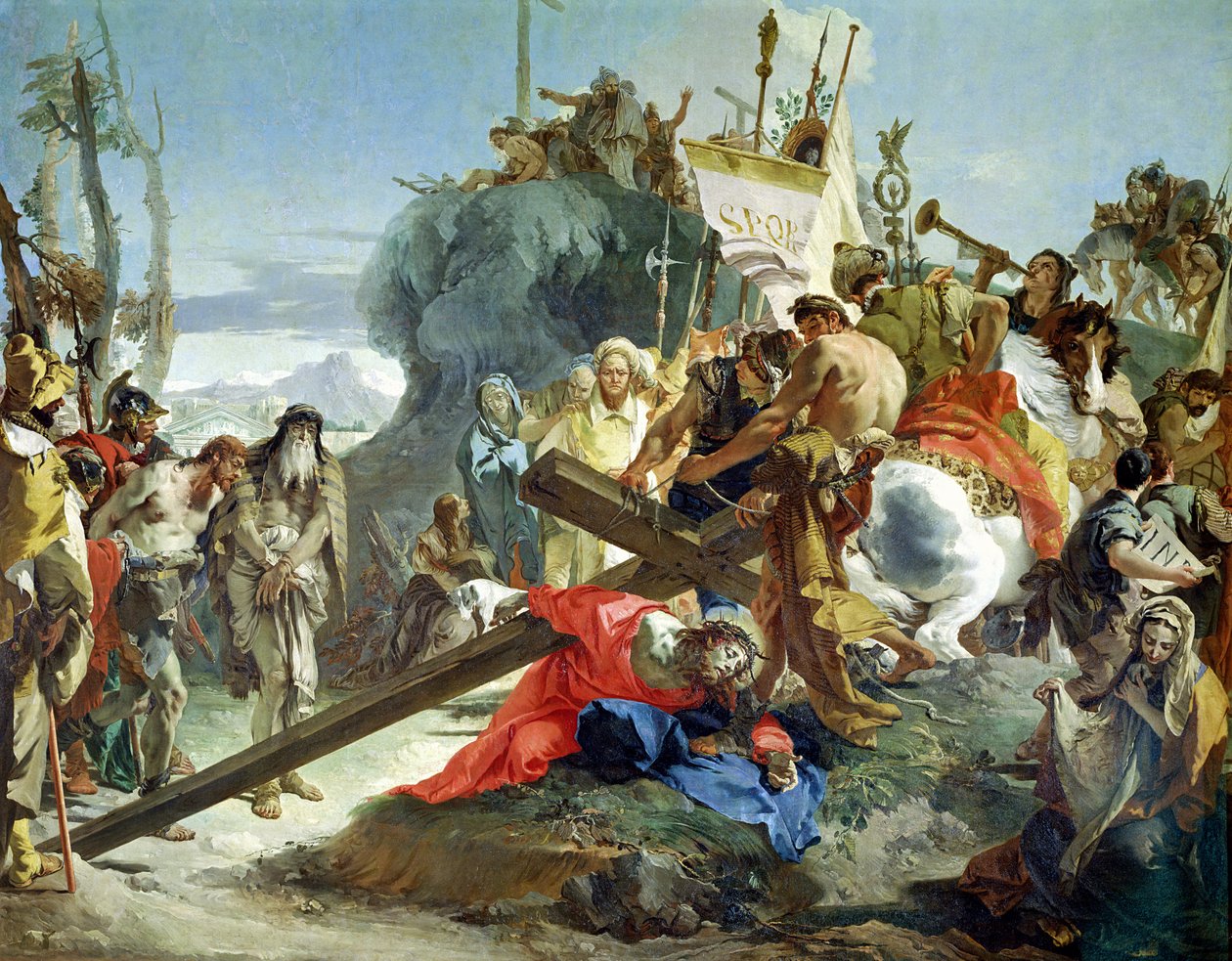 Kristus på vägen till Golgata, 1749 av Giovanni Battista Tiepolo