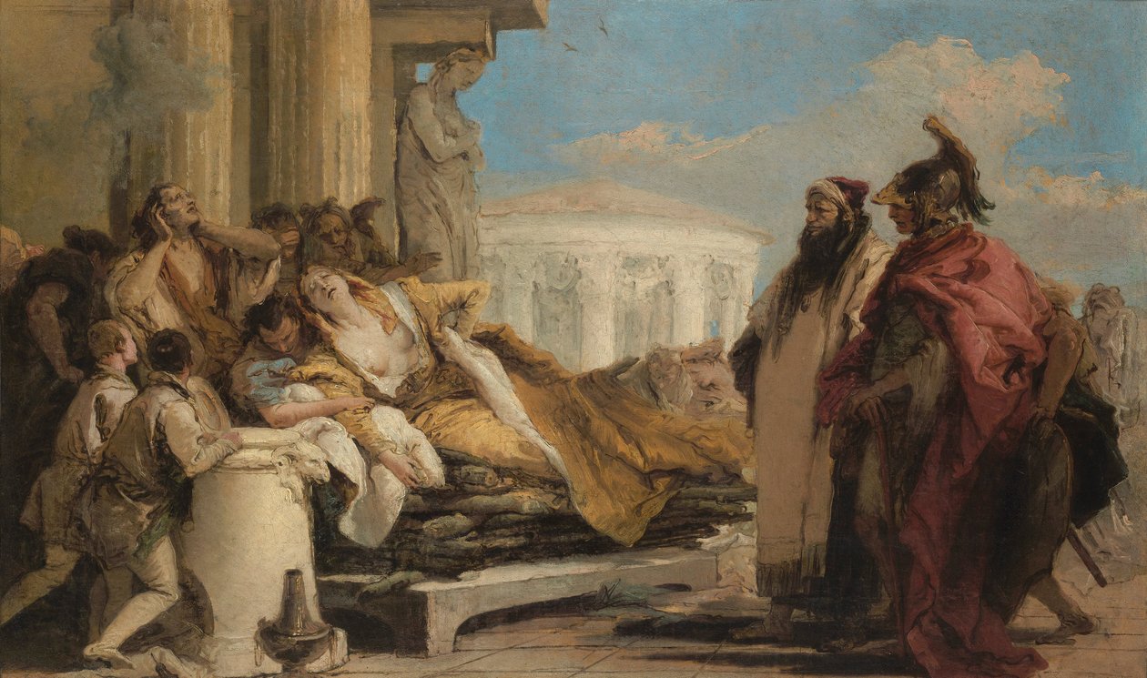 Didos död av Giovanni Battista Tiepolo