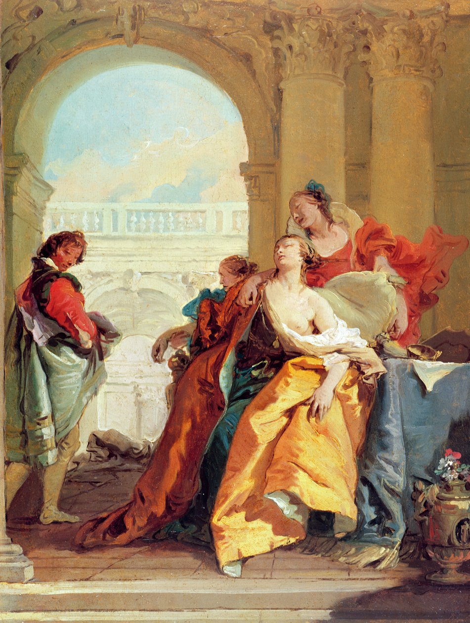 Sophonisbas död (olja) av Giovanni Battista Tiepolo