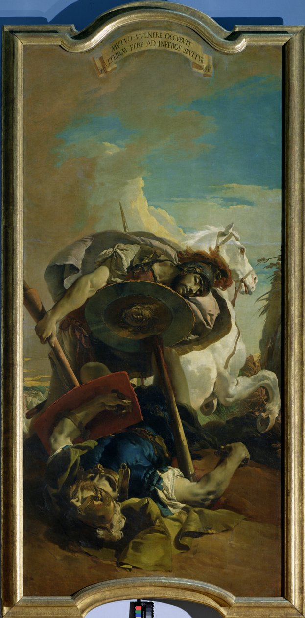 Konsuln Lucius Junius Brutus död i en duell med Aruns av Giovanni Battista Tiepolo
