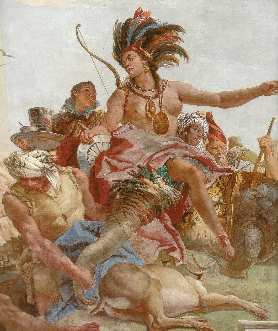 Deckenfresko im Treppenhaus der Würzburger Residenz av Giovanni Battista Tiepolo