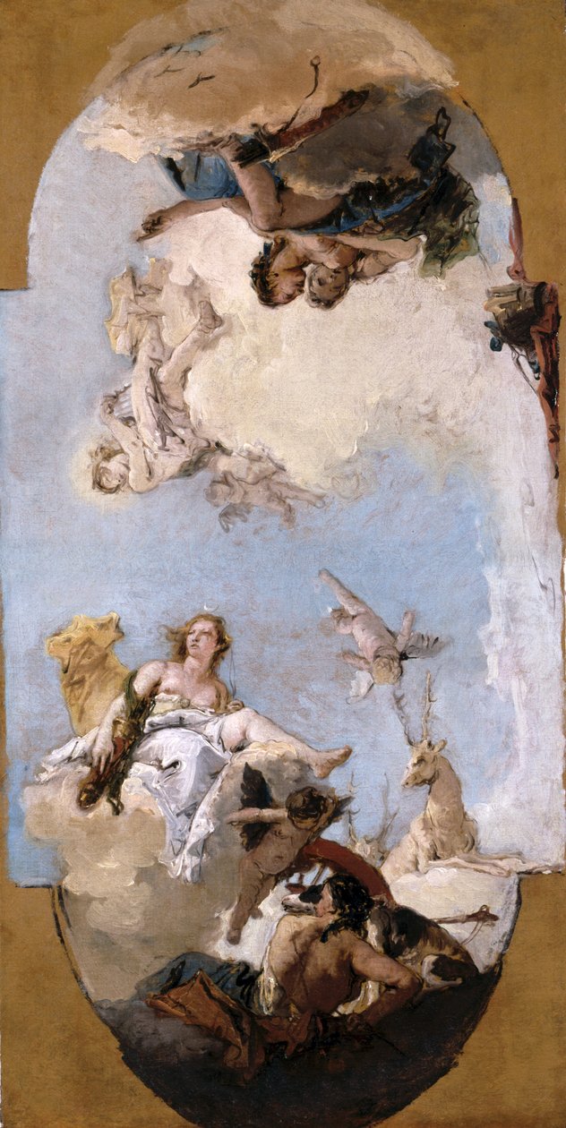 Diana, Apollo och Nymfer av Giovanni Battista Tiepolo