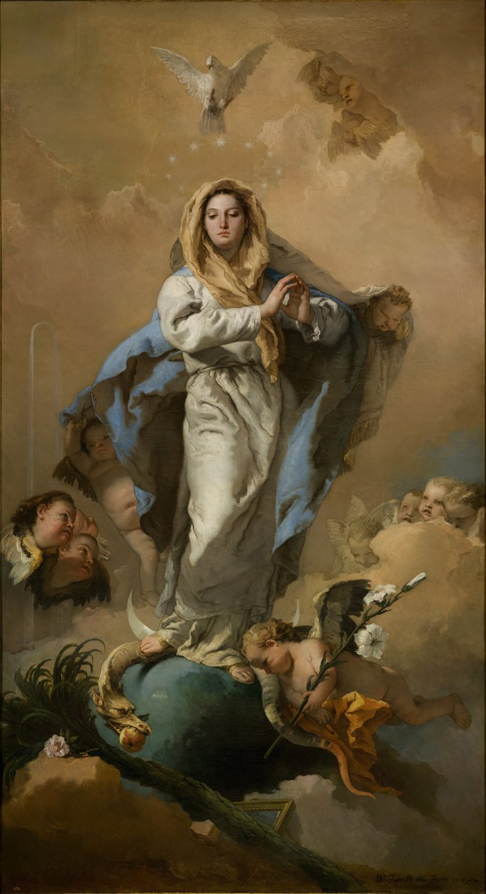 Den obefläckade befruktningen av Giovanni Battista Tiepolo