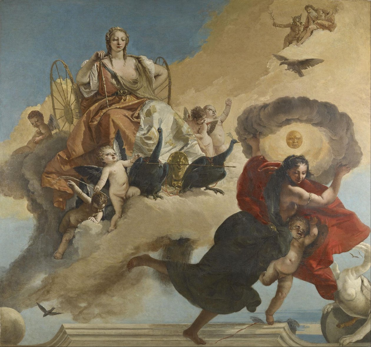 Juno och Luna av Giovanni Battista Tiepolo