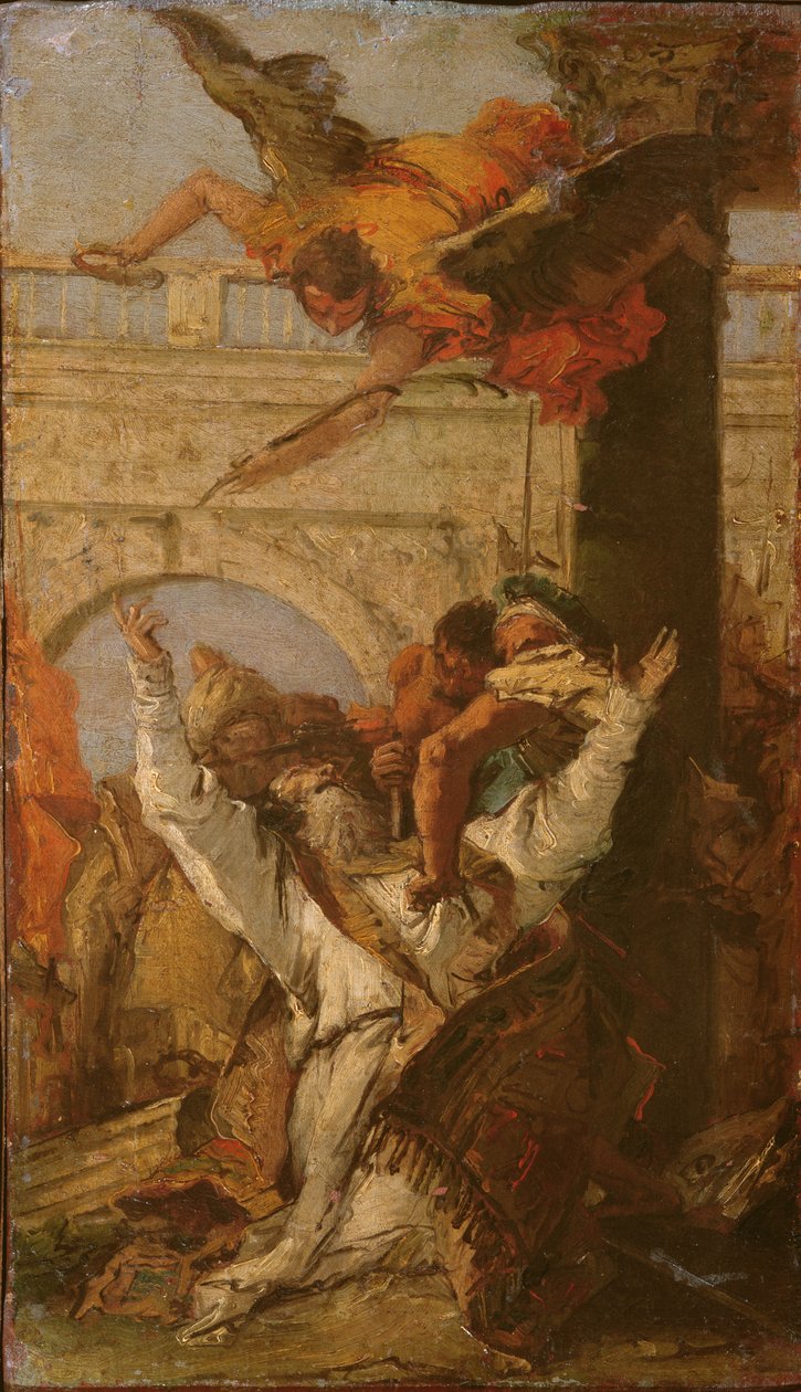 St Johns martyrskap, biskop av Bergamo av Giovanni Battista Tiepolo
