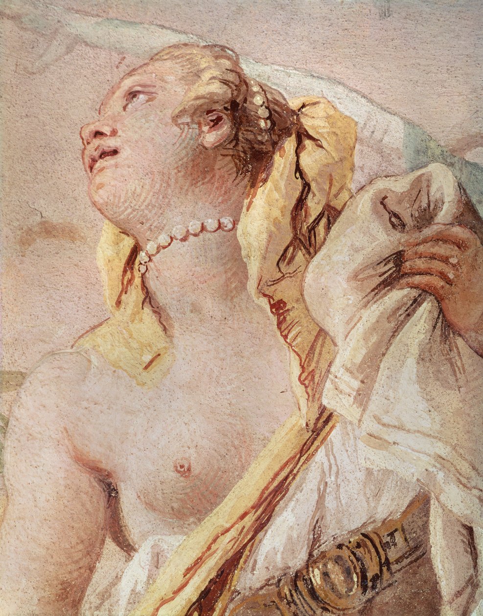Rinaldo överger Armida, detalj av Armida, från "Gerusalemme Liberata" av Torquato Tasso (1544-95), 1757 av Giovanni Battista Tiepolo