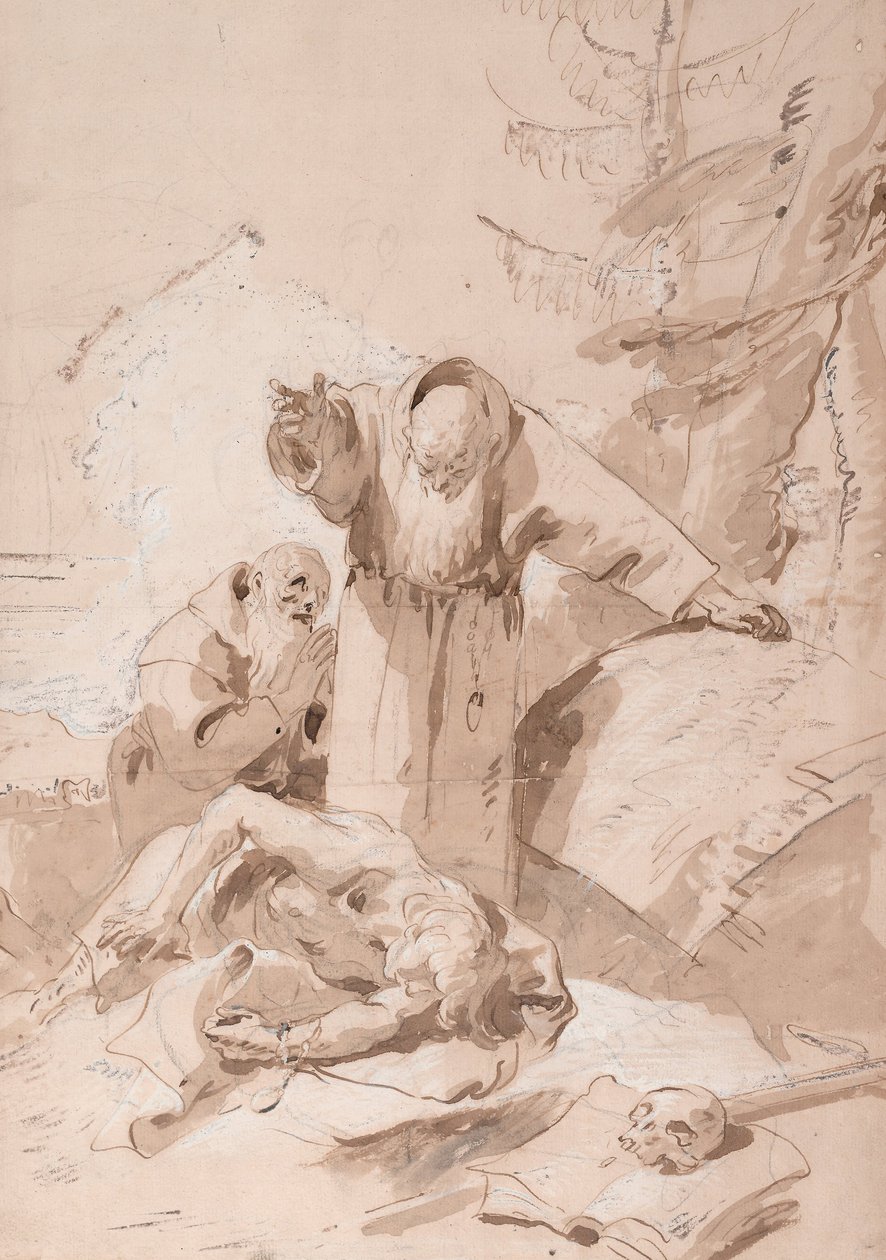 Saint Fidelis av Sigmaringen och Saint Joseph av Leonessa, c. 1747-1758 av Giovanni Battista Tiepolo