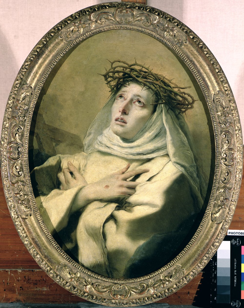 Sankta Katarina av Siena (1347-80), c.1746 av Giovanni Battista Tiepolo
