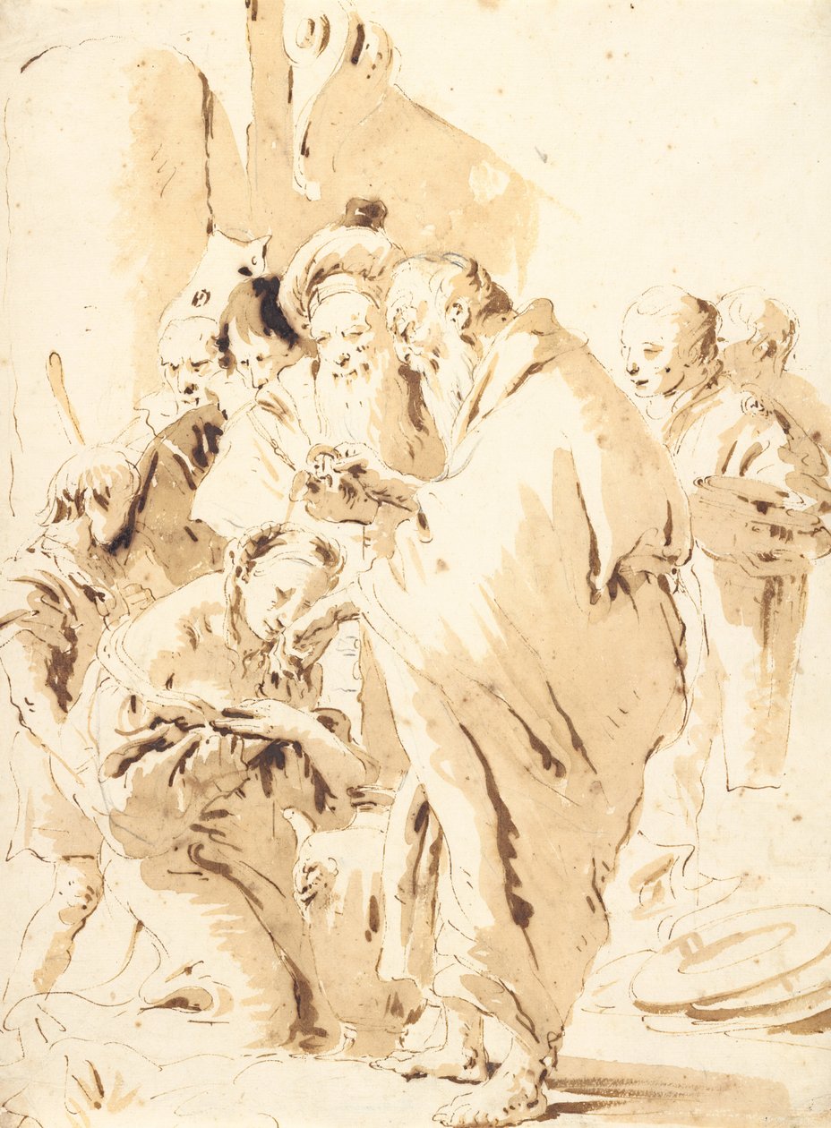 St Prosdocimus döper St Giustina av Giovanni Battista Tiepolo