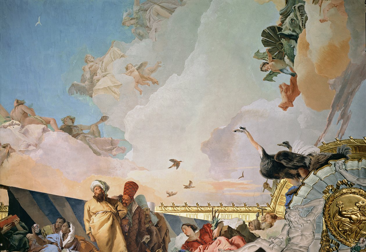 The Glory of Spain III, från tronrummets tak, 1764 (detalj, se även 61757, 61758, 62340) av Giovanni Battista Tiepolo