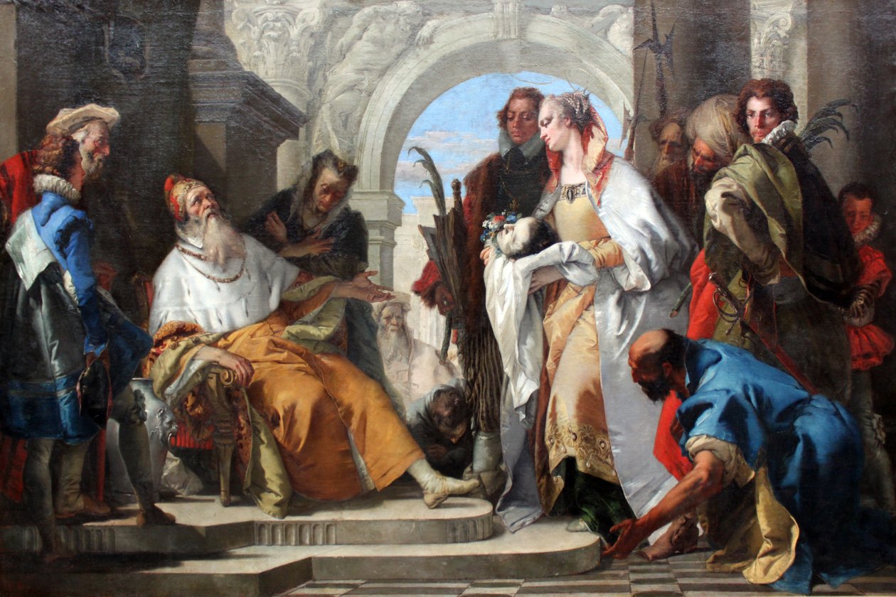 The Patron Saints of the Crotta Family av Giovanni Battista Tiepolo