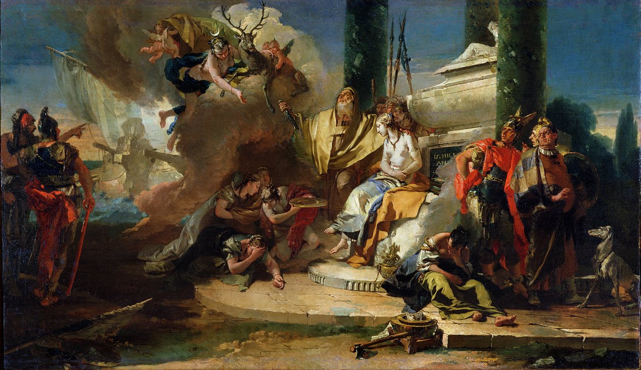 Offret av Iphigenia av Giovanni Battista Tiepolo
