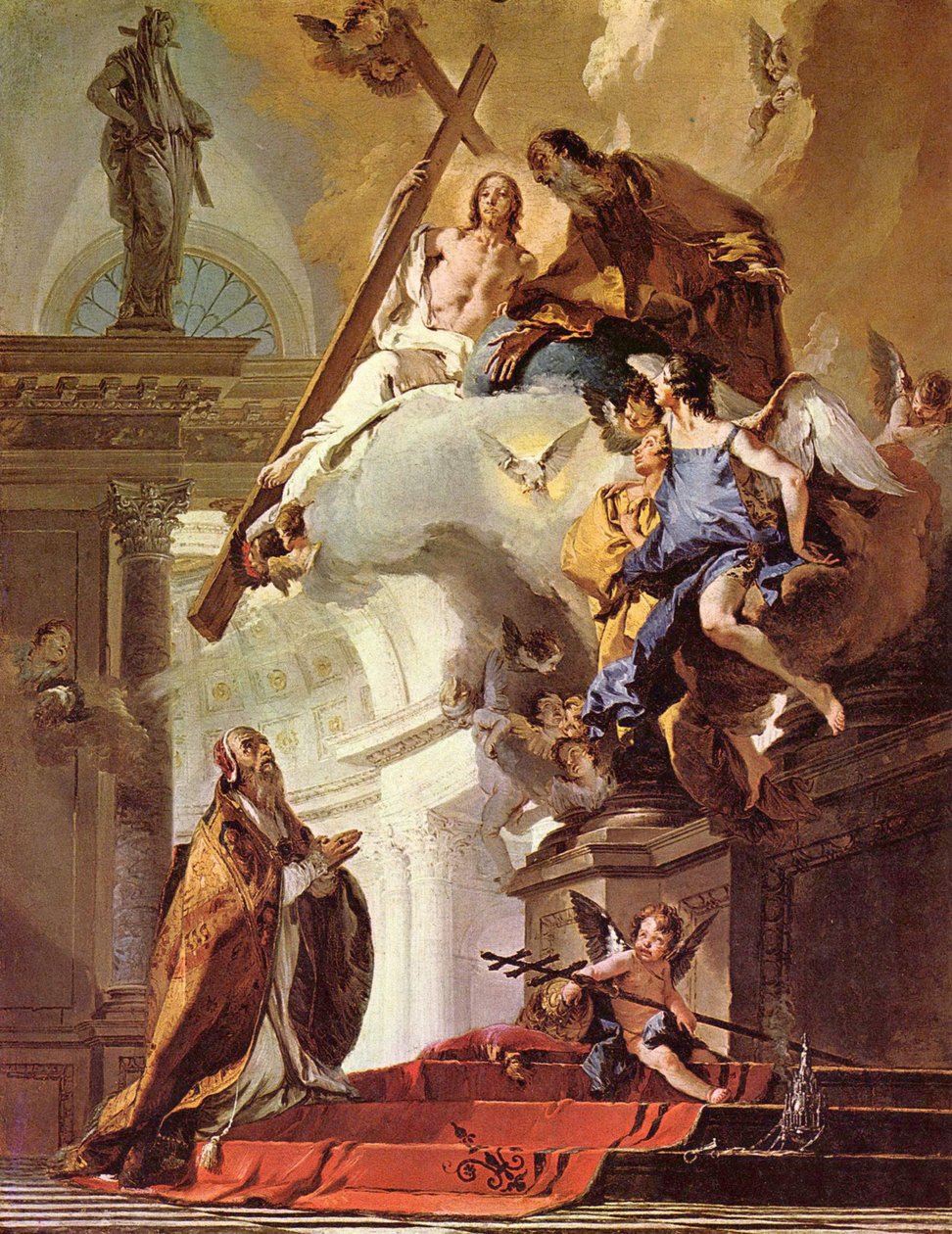 Visione di papa Clemente  av Giovanni Battista Tiepolo