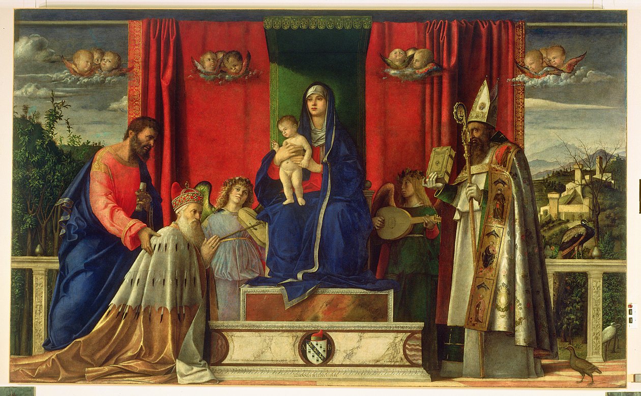 Madonna och barn (Barbarigo altartavla) 1488 av Giovanni Bellini