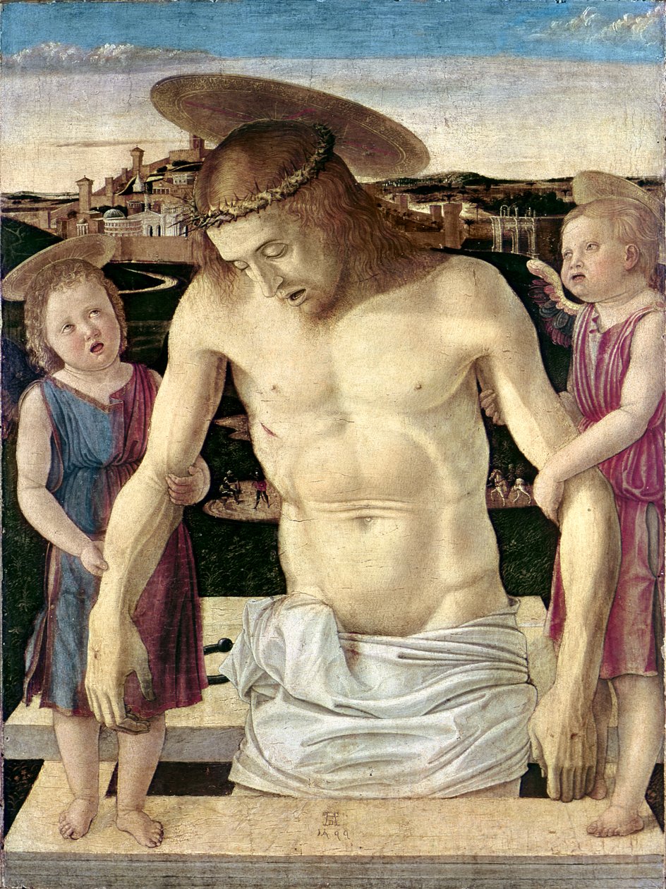 Pieta, ca 1499 (tempera på panel) av Giovanni Bellini