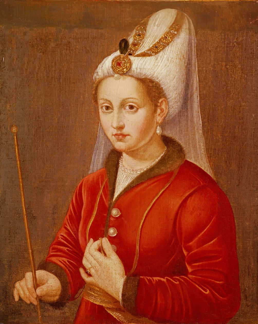 Porträtt antas vara Catherine Cornaro, drottning av Cypern, c.1470 av Giovanni Bellini