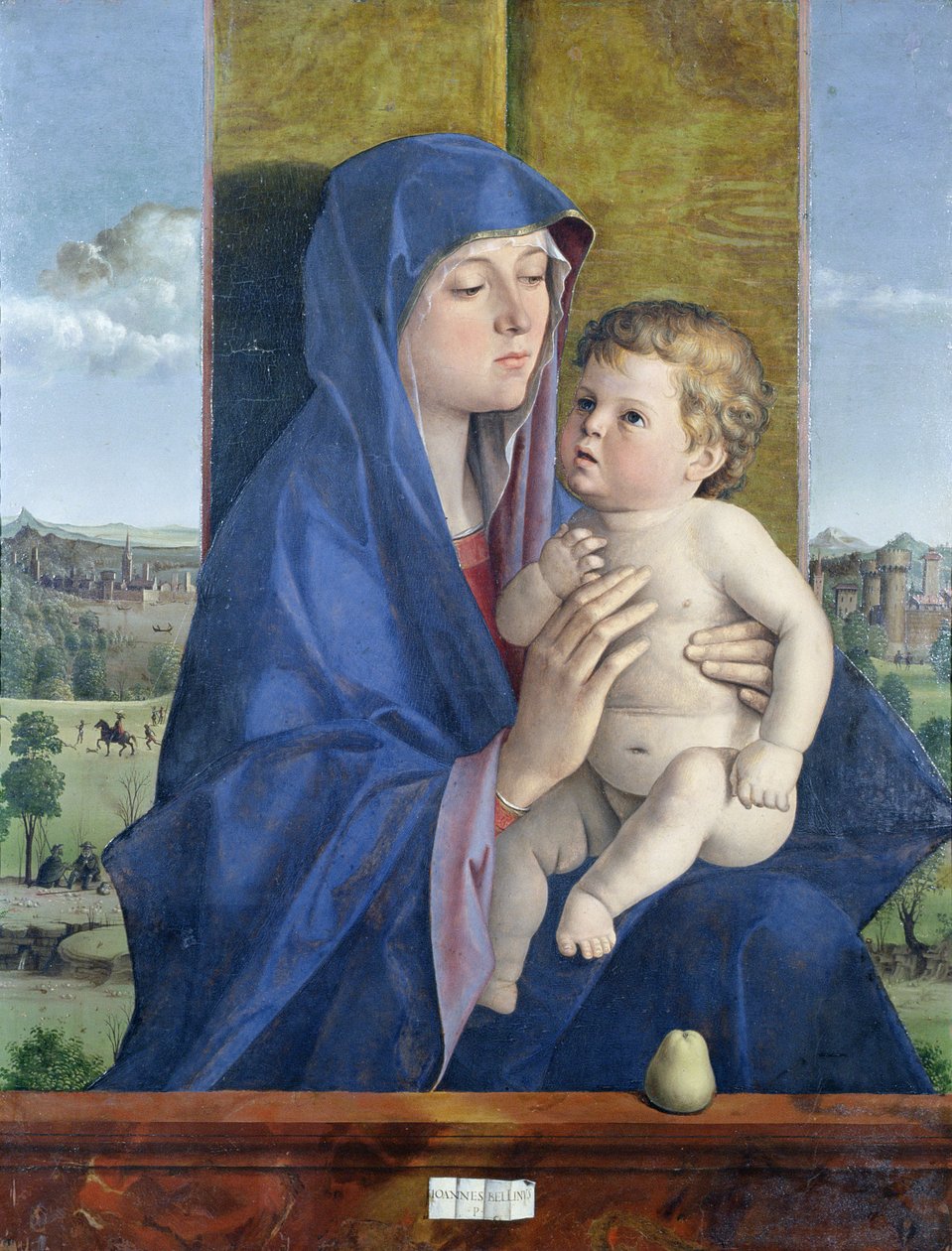 Jungfru av päron av Giovanni Bellini