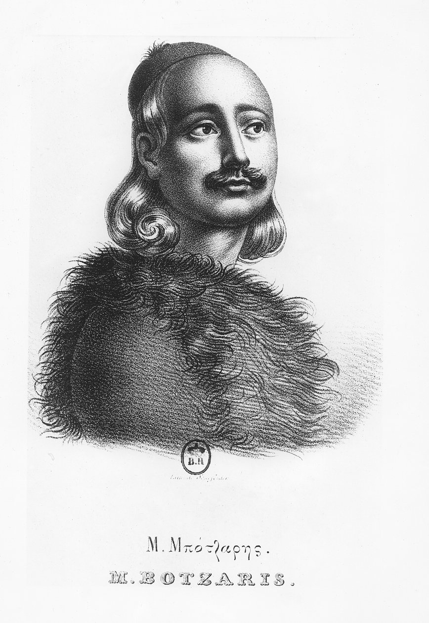 Markos Botzaris av Giovanni Boggi