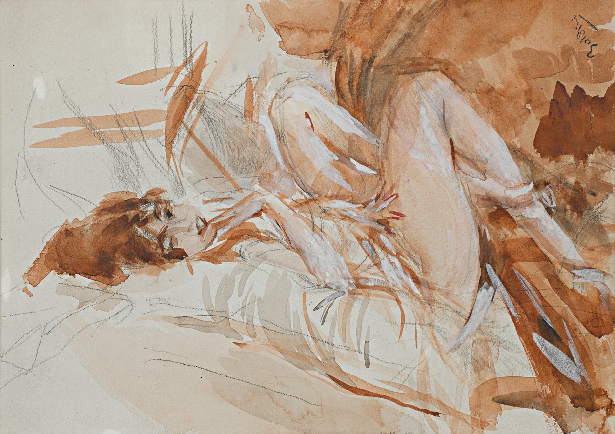  Reclining Ladyn av Giovanni Boldini