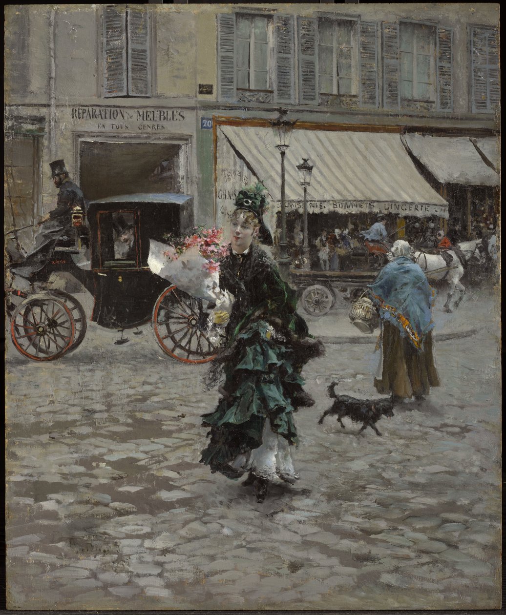 Att korsa gatan av Giovanni Boldini