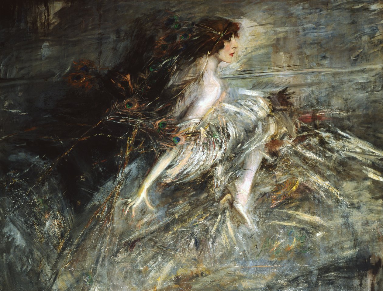 Porträtt av Marchesa Casati av Giovanni Boldini