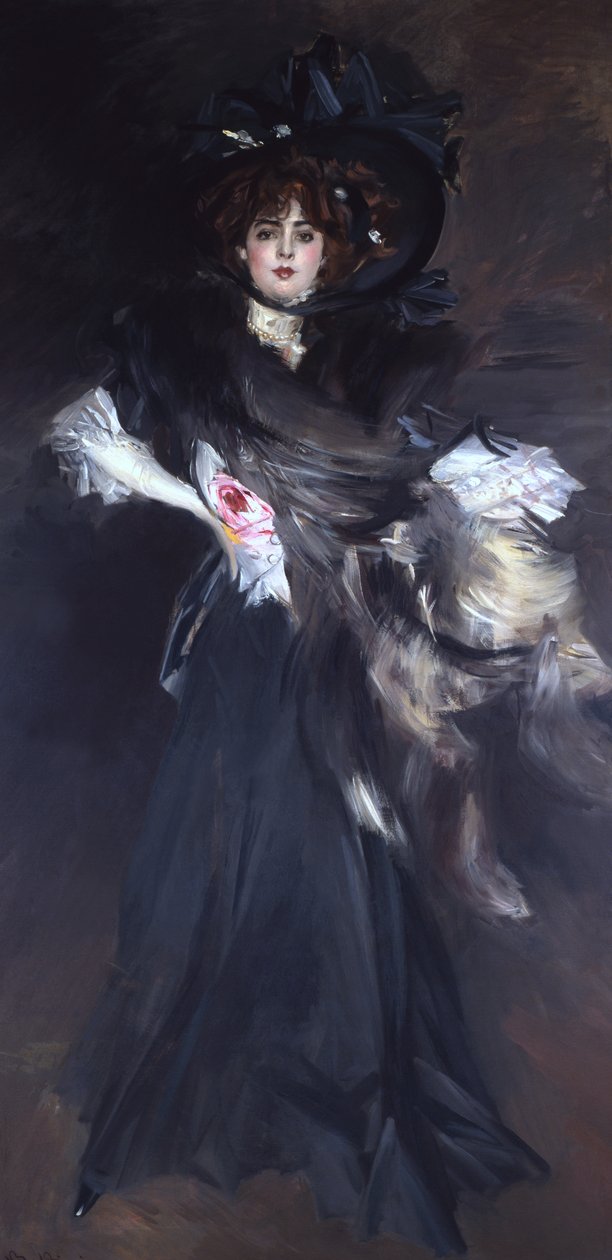 Porträtt av en kvinna av Giovanni Boldini