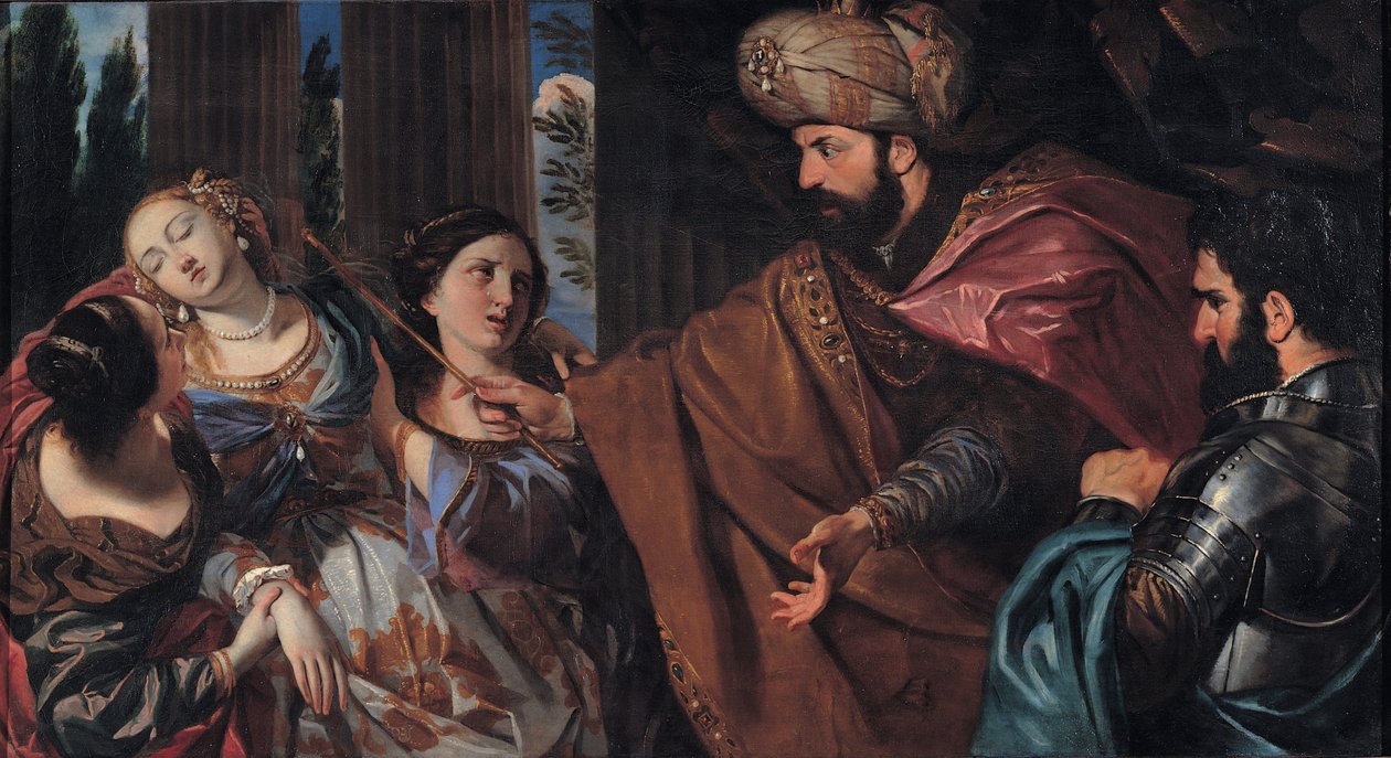 Ester inför Ahasveros av Giovanni Battista Bonacina