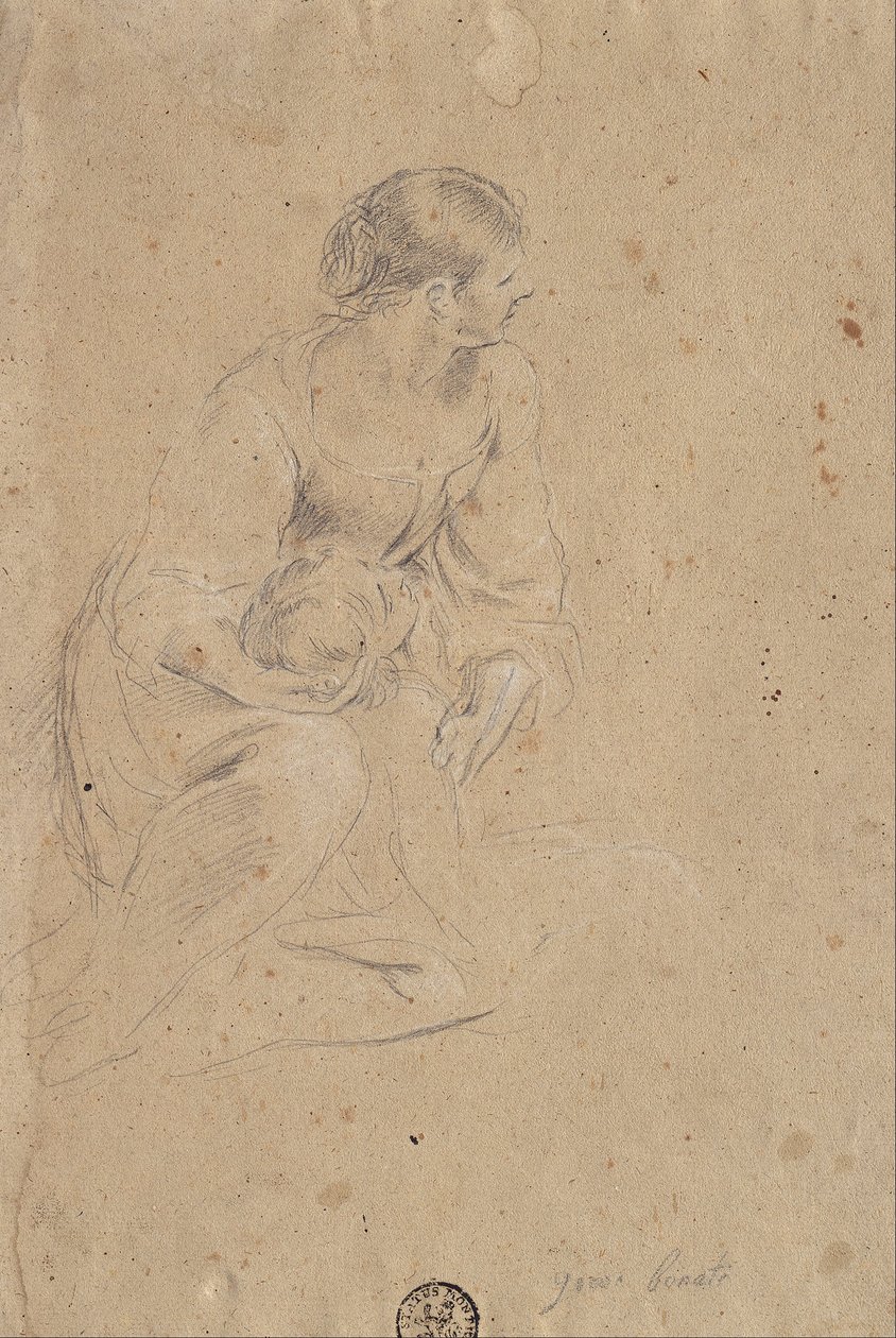 Studie av en kvinnlig figur av Giovanni Battista Bonacina