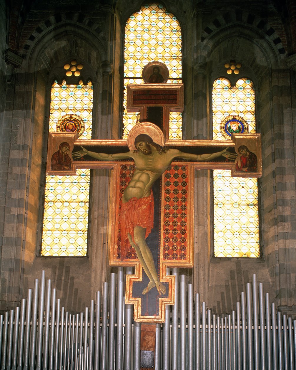 Krucifix (tempera på panel) av Giovanni Cimabue