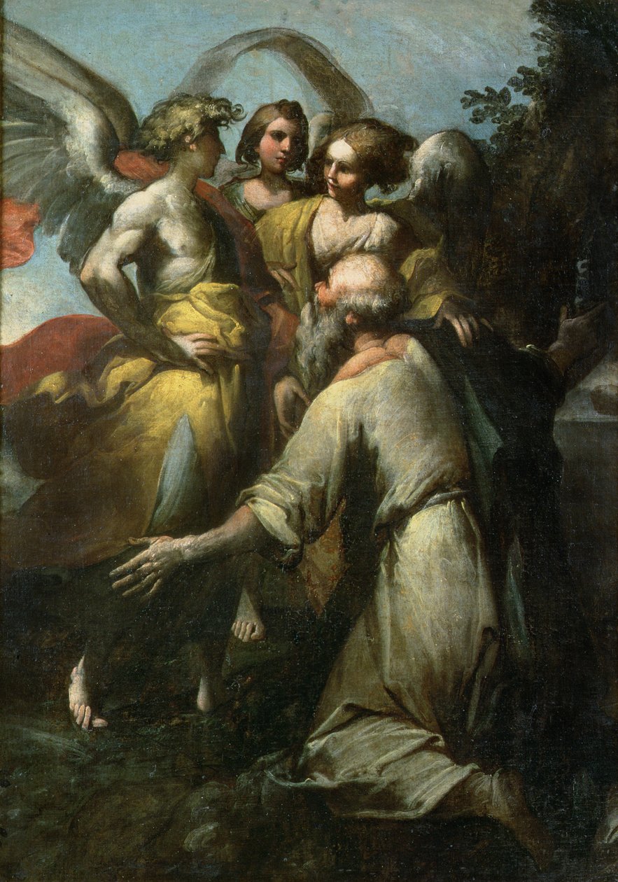 Abraham och de tre änglarna av Giovanni Donducci