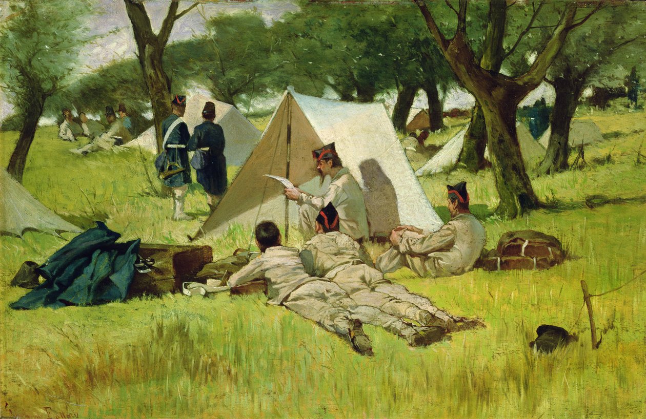 Lägret av Giovanni Fattori
