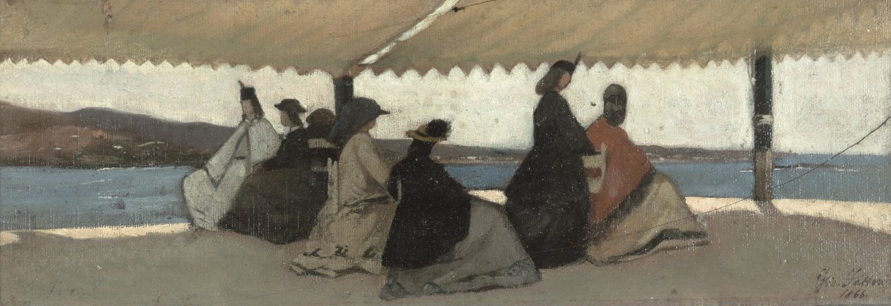 Rotundan på Palmieri, 1866 av Giovanni Fattori