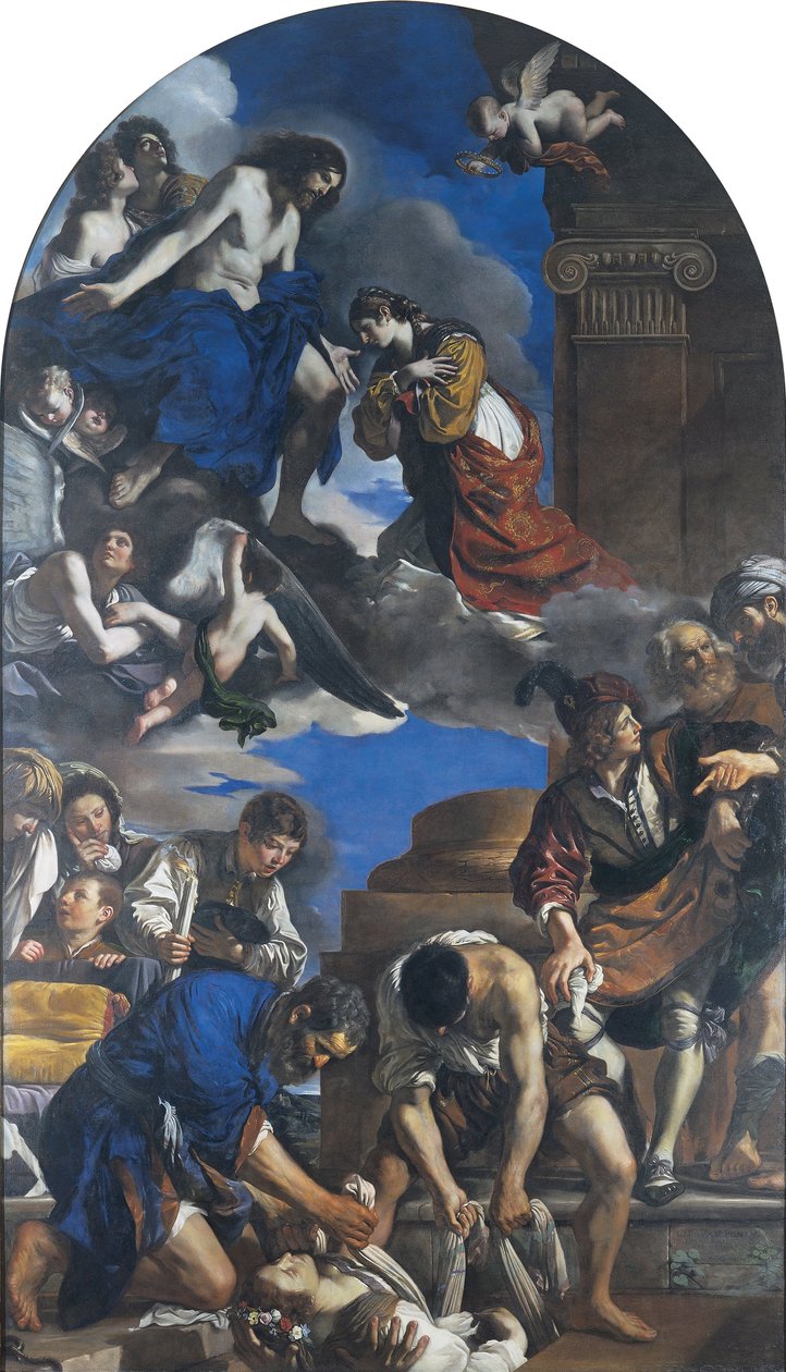 Begravning av Saint Petronilla av Giovanni Francesco Barbieri