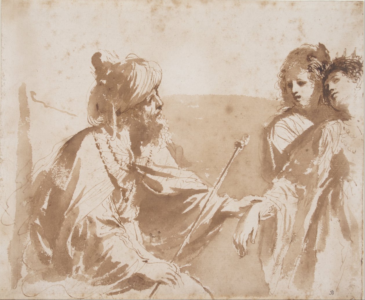 Ester inför Ahasveros av Giovanni Francesco Barbieri