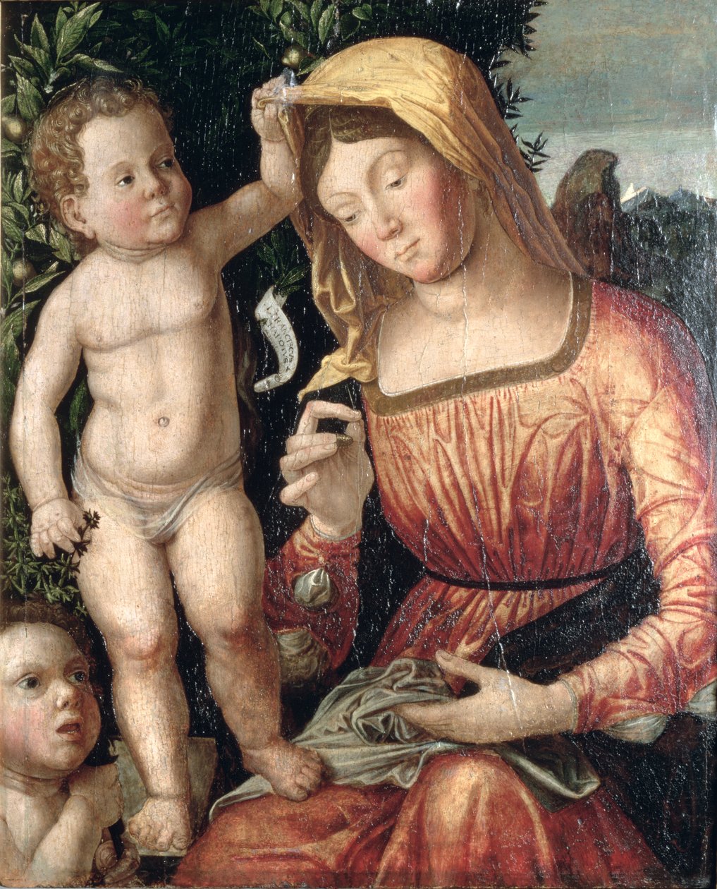 Madonna sömnad av Giovanni Francesco Caroto
