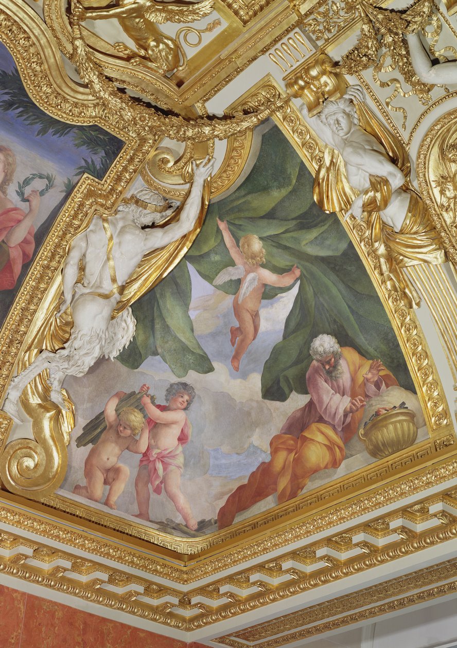 Allegory of Winter, 1655-58 (väggmålning) av Giovanni Francesco Romanelli
